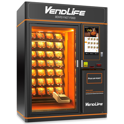Fast Food Hot Food Vending Machines 3800W FCC Approved With Multimedia Screen