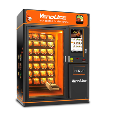 Multiusage Heated Food Vending Machine , 450kg coffee soup vending machine
