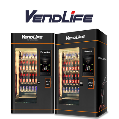 Beer Red Wine Whiskey Vending Machine With Elevator 900W 110V