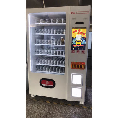 24 Hours Advertising Screen Vending Machine Combination Snack Drinks  Vending Machine Card Reader