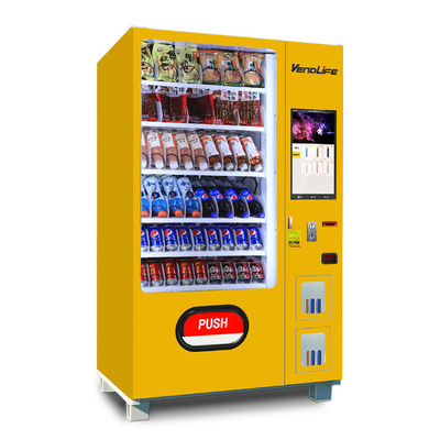 Multimedia Snack And Drink Vending Machine 1930mm Tall ISO90001 Approved