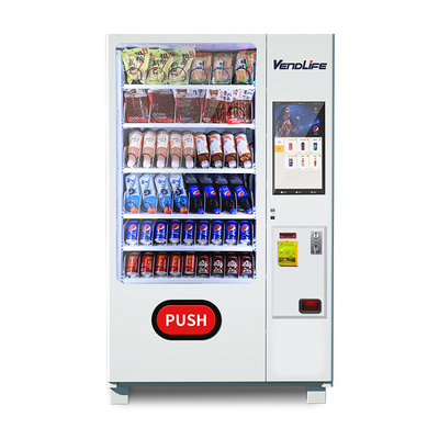 Combo Snack And Drink Vending Machine Multifunctional 150Items Capacity