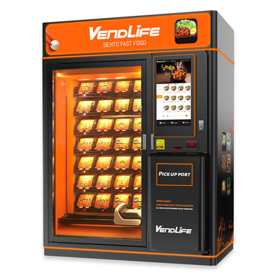 Fast Food Hot Food Vending Machines 3800W FCC Approved With Multimedia Screen