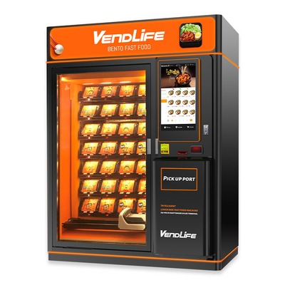 Hot Soup Hot Sandwich Vending Machine OEM Available 220V For 192 Items