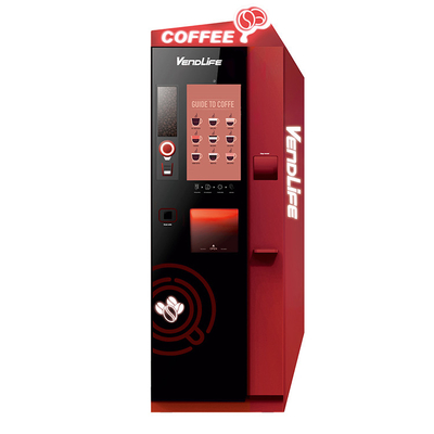 120z Instant Tea Coffee Vending Machine CQC Certified With Multimedia Screen
