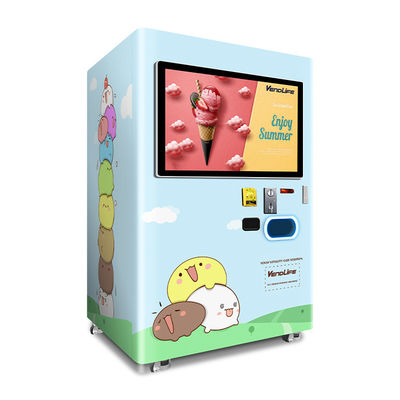 Automatic Ice Cream Vending Machines Outdoor 0.85KW 4G Connected