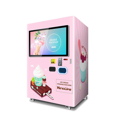 Mesin Penjual Es Krim Komersial Sistem MDB Frekuensi 220V 60HZ