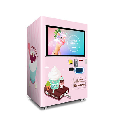 Sistem DEX Mesin Penjual Es Krim Soft Serve Dengan Layar 42 inci