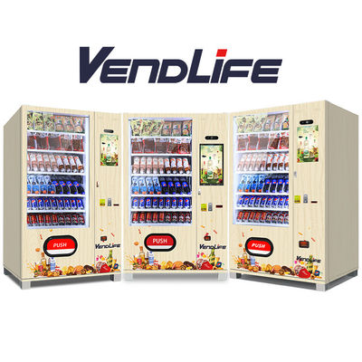 24 Hours Self-service Store Drinks And Snacks Combo Vending Machine For Food And Drinks Snacks  Vending Machine